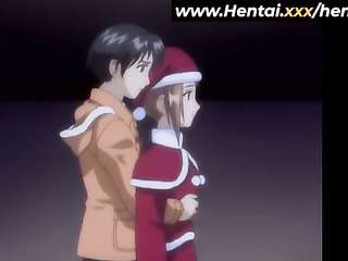 Christmas fuck for lucky guy welcomed home