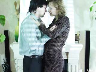 Russian girl Irene Rolf Stockings ass fuck part 2