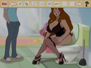 Milftoon Drama- Mom in Law Sucks Cock in the Bathroom