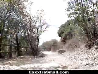 Unfucked Asian babe Vina Sky kneels and sucks a member of her lustful partner