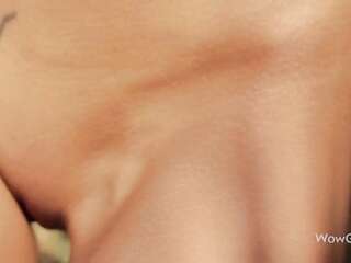 Beautiful Melena Maria Masturbating and Fingering her Pussy Outdoors