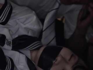 Deepthroat & Rough Gang For Petite Thai Teen In Uniform  - Remu Hayami