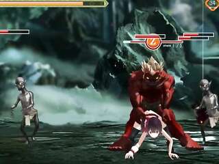 放課後鬼佐賀行為変態ゲームでモンスターの男性とセックスをしているかわいい女子大生