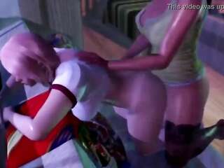 ホットエボニーニューハーフクソ角質の女の子の賃貸-3Dふたなり変態アニメーションセックスビデオオンラインホットトラニーがティーンガールとセックスする場所