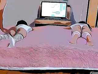 Mom, please don't leave us alone with the guys who do weird things to us- Nieces Fucked to the Tired in Caught Cousins Cartoon Hentai