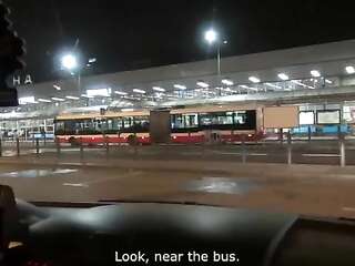 Big Titty Over 40 Airport Pick up and Fuck hard in Mea Melone van