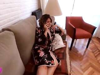 I asked my Stepson to massage me, fuck my ass and cum all over my face - Funny end