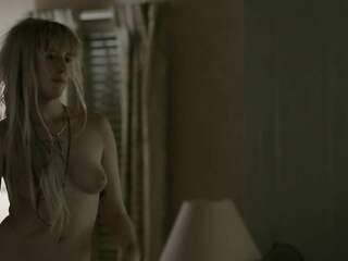 British actress Andrea Riseborough stark nude