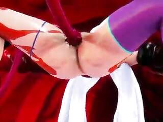 ななせ麻衣変態触手ハード3DグリーンヘアオーナメントカラーエディットSMIXIX