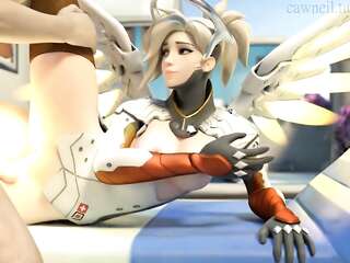 Overwatch Mercy 2 SFM & Blender 3D Hentai Porn Compilation