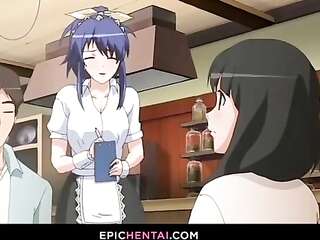 Cafe employees having sex