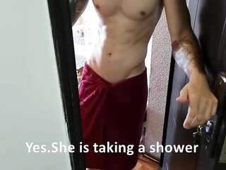 Wow, have you ever seen a dick? I'll show you while the wife is in the shower