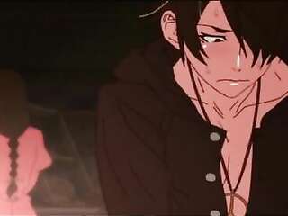 Kizumonogatari - Araragi wants to touch Tsubasa breasts scene