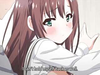 hentai teen Brunette Girl First Time Blowjob