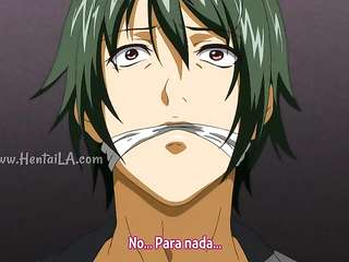 Hentai esposa sosteniendo la polla entre sus tetas (Subtítulos en español)