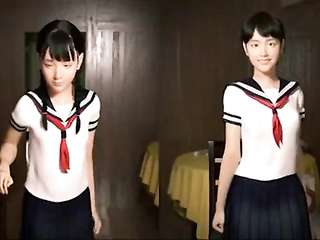 教師の小犬スタイルは、2人の不良学生をファックします