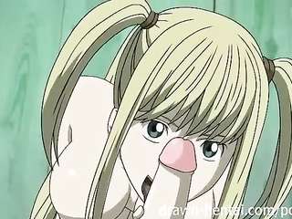 Hentai blonde chan with big boobs