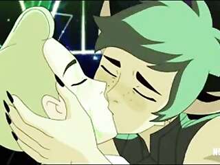 Romantic cartoon love