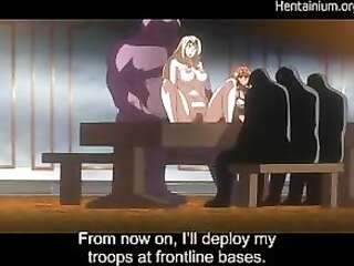 Busty hentai cartoon sluts frolic with a partner