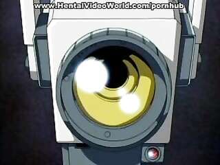 Hentai Young lesbians rub their tits against each other