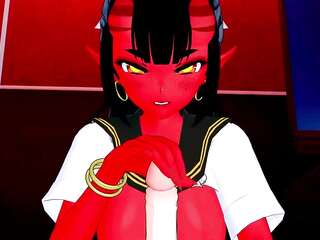 Red 3d hentai girl Meru The Succubus Wants To Fuck