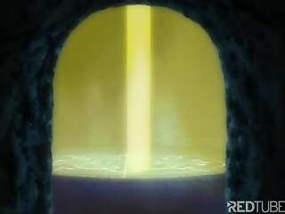 Hentai guy fucks a modest girl with a huge cock