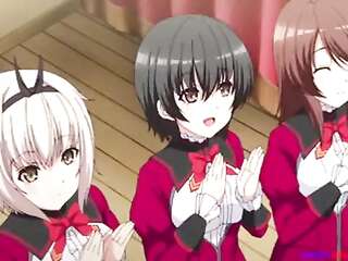 Two hentai tube girls fuck after party