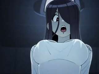 Japanese Cartoon monster cute with big boobs fucks guy