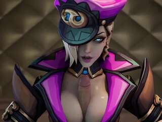 Dick between big breasts