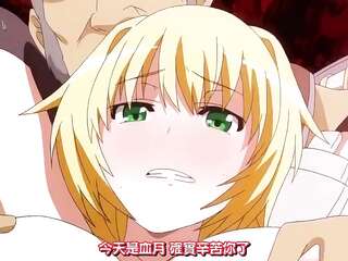 A female knight falls into the trap of three bandits