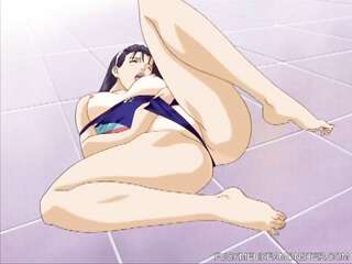 アニメのオナニーベイビーはハードオーガズムを経験します