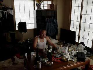 japan hentai husband tied up his wife and fucks a puffy Over 40