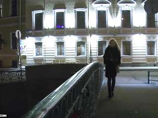 Blonde teen Kristina and her boyfriend decided to make a porn film