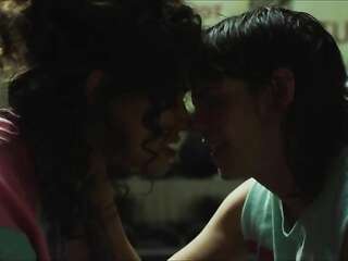 Kristen Stewart kisses and licks her new girlfriend's pussy