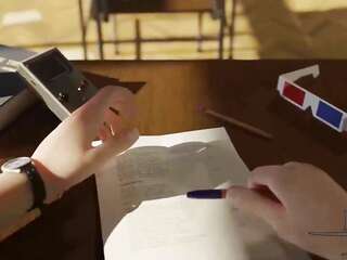 3В Raven After Class with a dick under the table