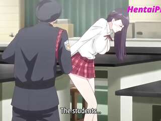 学生が逃亡するために警察官と犯される