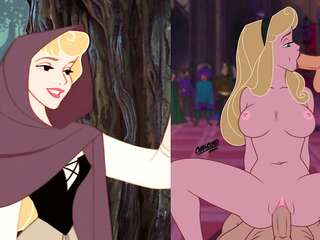 Cartoons original and naked comparasion #3