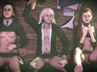 Porn sex with the main characters of the world Harry Potter  Only selected porn with hentai anal