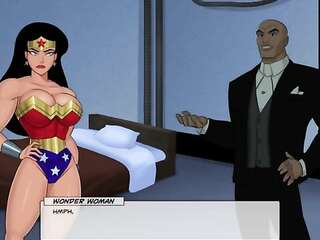ワンダーウーマンがレックス・ルーサーの巨大なチンポに犯される