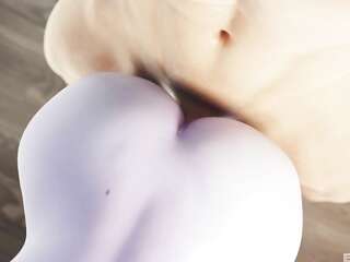 3D Hentai Tube Boss Glasses Hair Pulling Office Overwatch