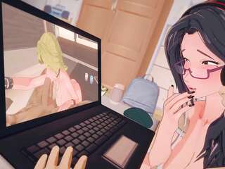 ภาพเคลื่อนไหว 3 มิติ เป่าควย นอกใจ เฮ็นไท AT AGE โป๊ Gif