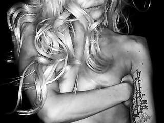 Famous singer Lady Gaga topless
