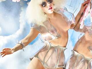 Lady Gaga's cartoon anal Hole