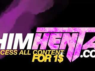 Uncensored hentai - his huge cock can't fit in his mouth