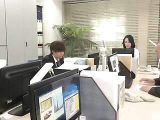 Reiko's Midnight Office Encounter with Young Subordinates
