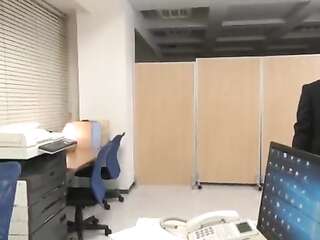 Reiko's Midnight Office Encounter with Young Subordinates