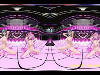 VR mmd ChihaVivi nude Dance 3d hololive Japanese Cartoon