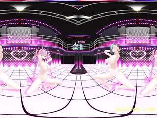 VR mmd ChihaVivi nude Dance 3d hololive Japanese Cartoon