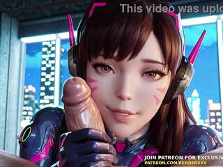 3D Hentai-Porn : Overwatch - Dva Needs Your Cock Uncensored Japanese Cartoon