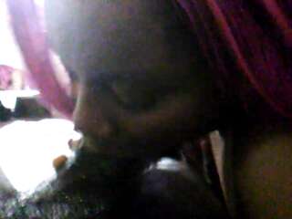 Kareemah Gags on Dick in Japanese Style Blowjob NYC